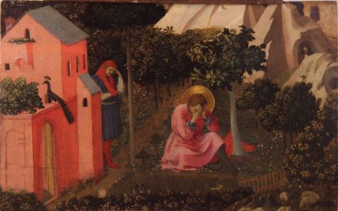 Aziz Augustinus'un iman etmesi - Fra Angelico (1430 civ.) - Kaynak: wikimedia.org; kamu malı