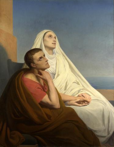 Aziz Augustinus ve Aziz Monica - Ary Scheffer (1854) - Kaynak: wikimedia.org; kamu malı