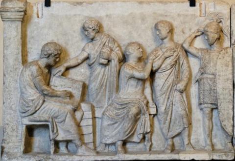 Domitius Ahenobarbus’un (ö. İ.Ö. 38) altarından Roman nüfus sayımını tasvir eden bir sahne.